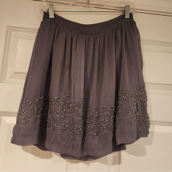 Jennifer Lopez Dresses & Skirts - Jennifer Lopez gray beaded skirt